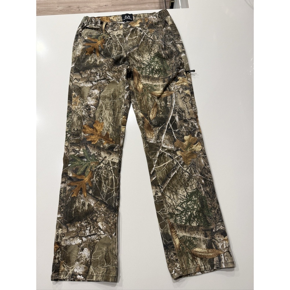 Realtree 5-Pocket Camo Pant 1511C4 Men's S (28-30) Edge Cotton Spandex